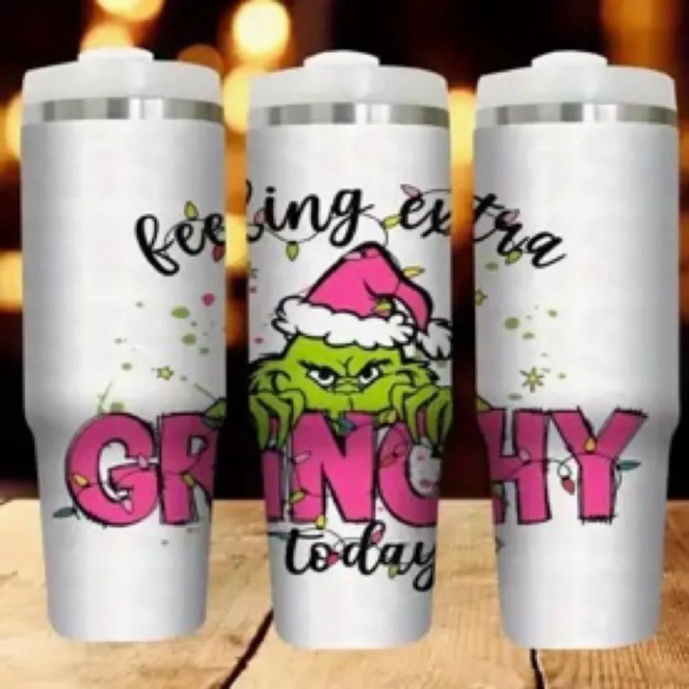 Feeling Extra Grinchy Christmas 30 oz Stainless Steel Tumbler NEW